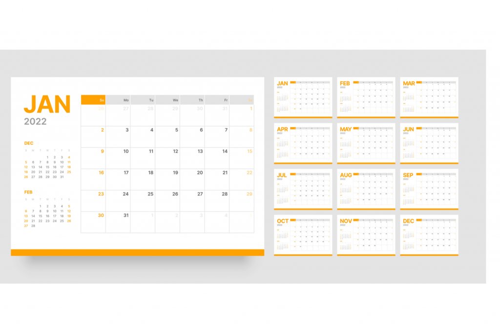 Le calendrier des auto-entrepreneurs