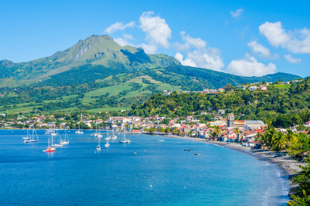 Baie de Saint-Pierre en Martinique, DOM-TOM