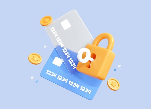 Illustration d'une carte de crédit d'un compte bancaire d'un auto-entrepreneur